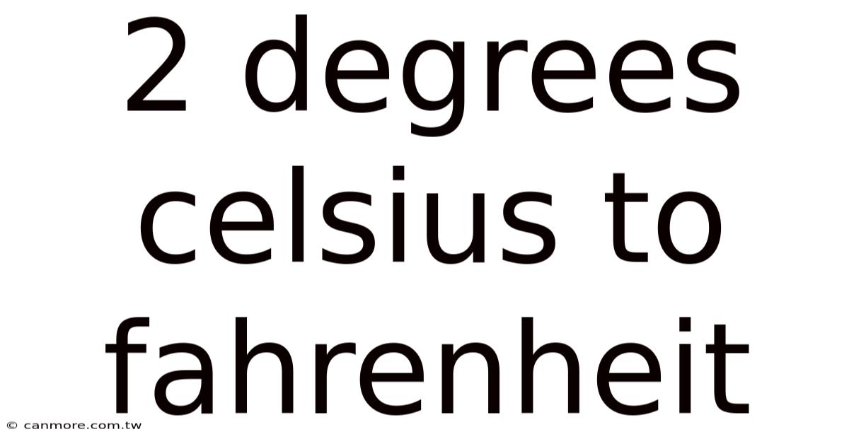2 Degrees Celsius To Fahrenheit