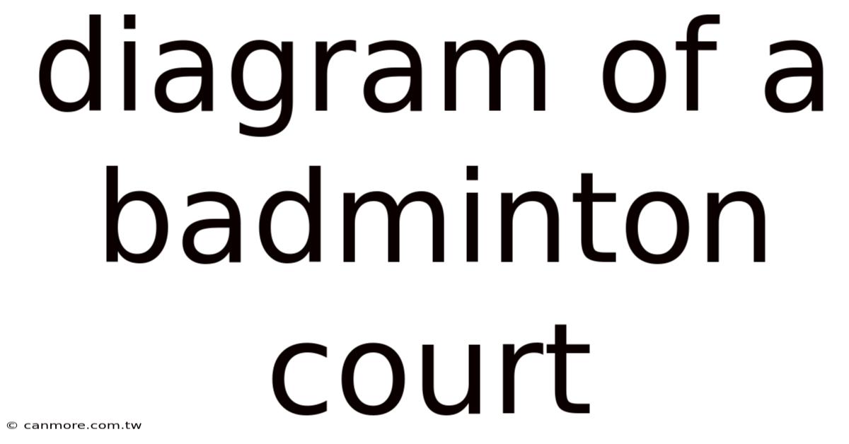 Diagram Of A Badminton Court