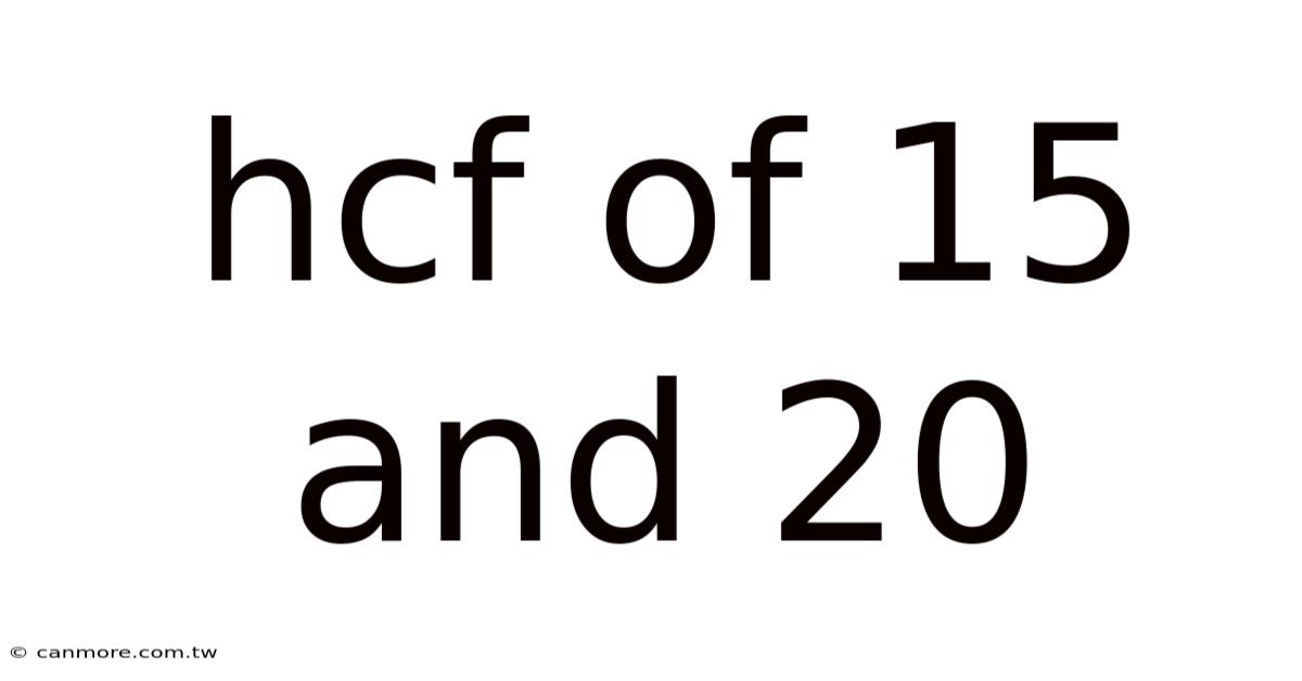 Hcf Of 15 And 20
