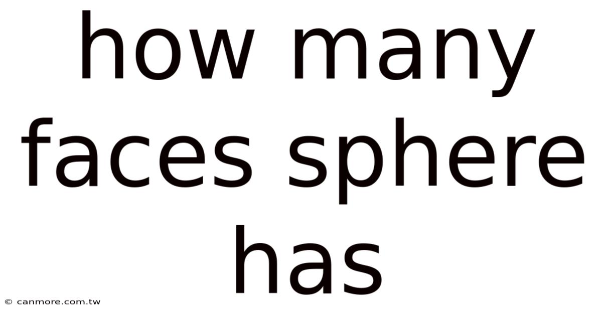 How Many Faces Sphere Has