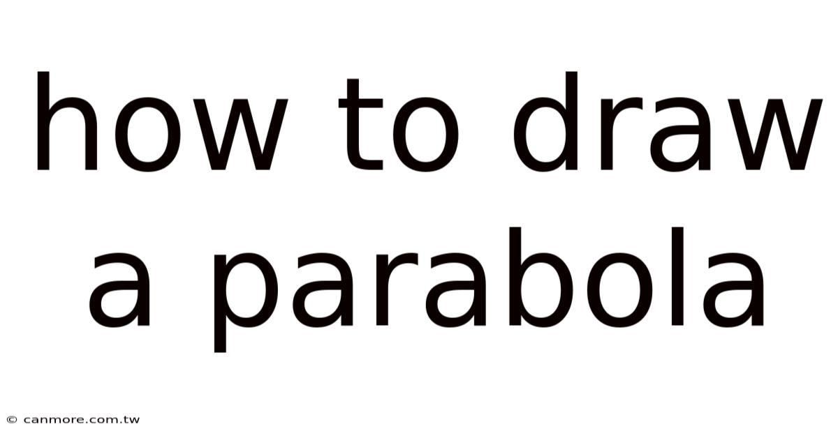 How To Draw A Parabola