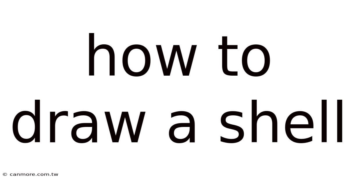 How To Draw A Shell