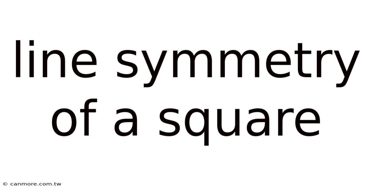 Line Symmetry Of A Square
