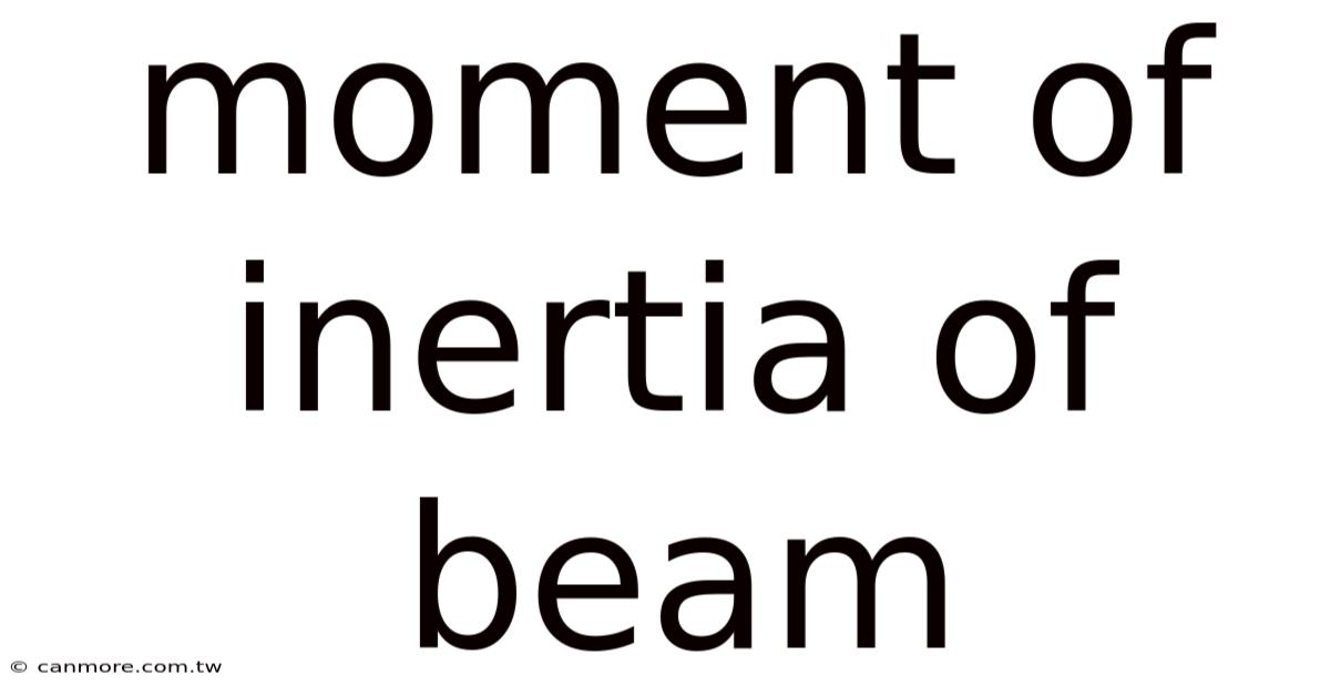 Moment Of Inertia Of Beam