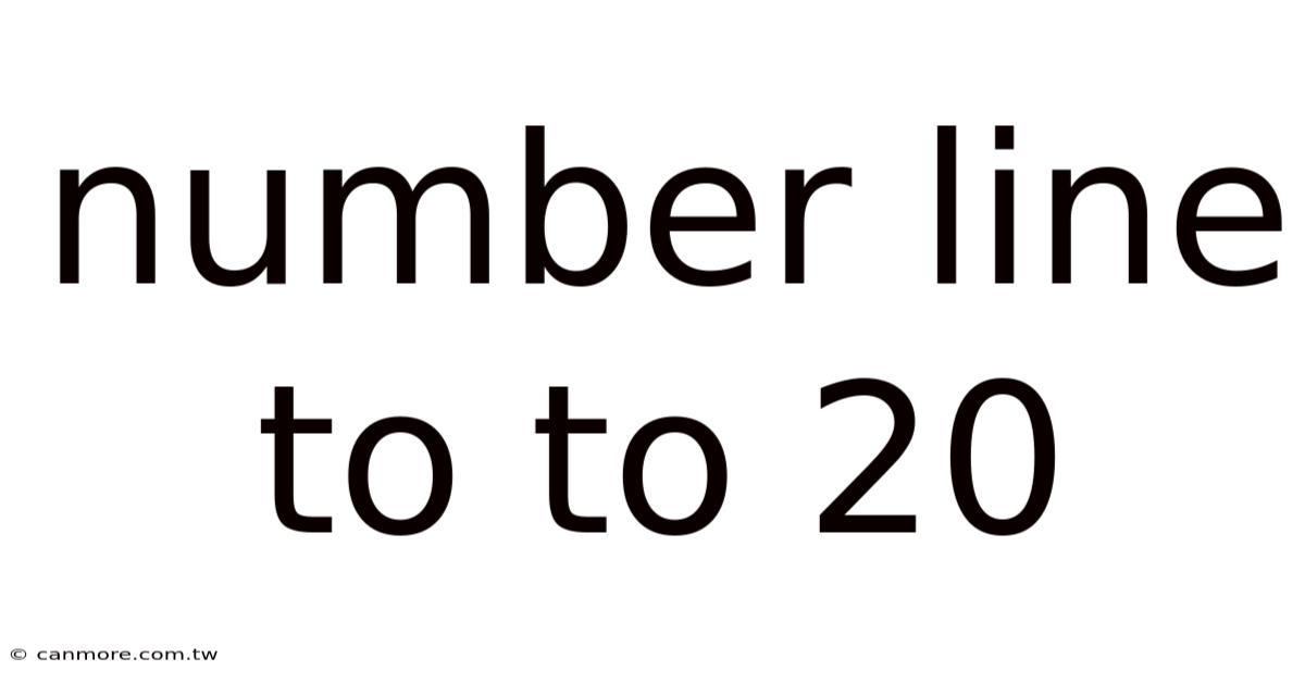 Number Line To To 20