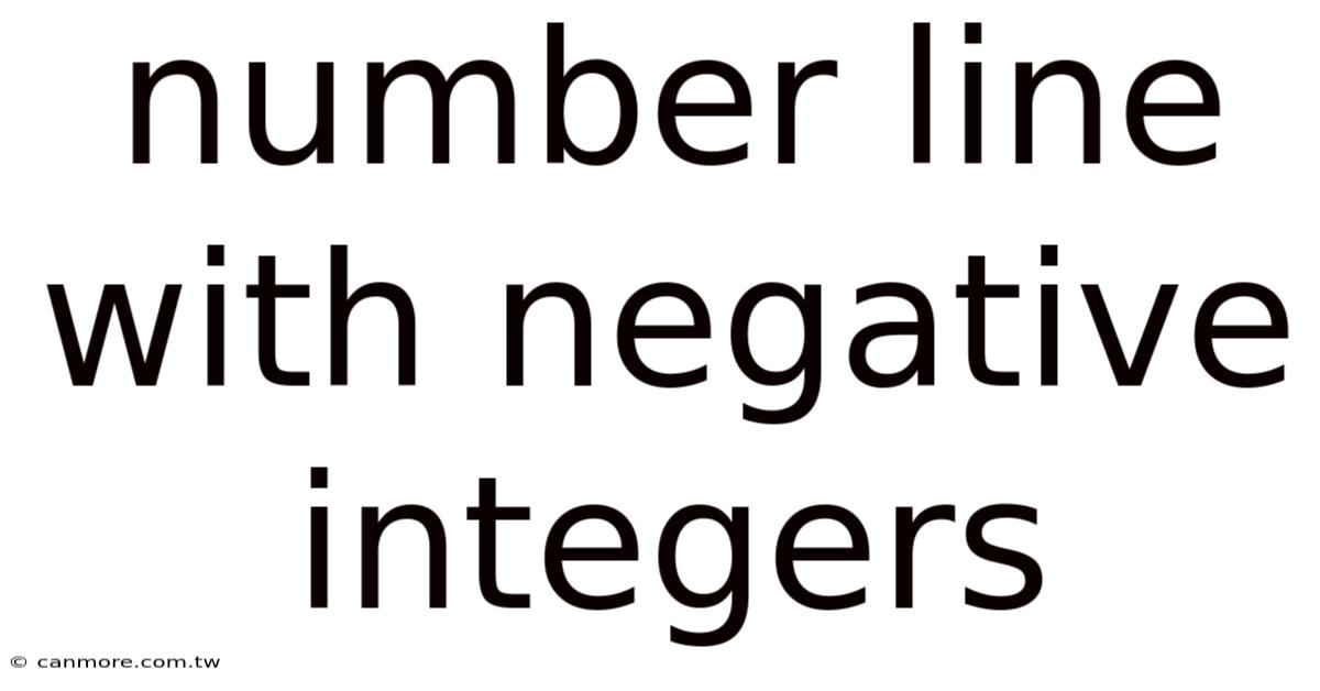 Number Line With Negative Integers