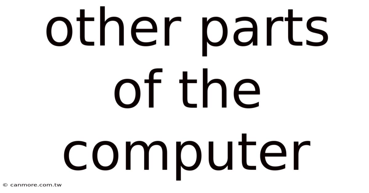 Other Parts Of The Computer