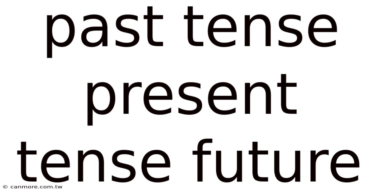 Past Tense Present Tense Future