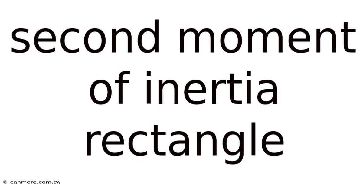 Second Moment Of Inertia Rectangle