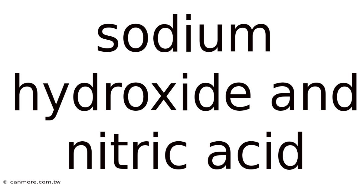 Sodium Hydroxide And Nitric Acid