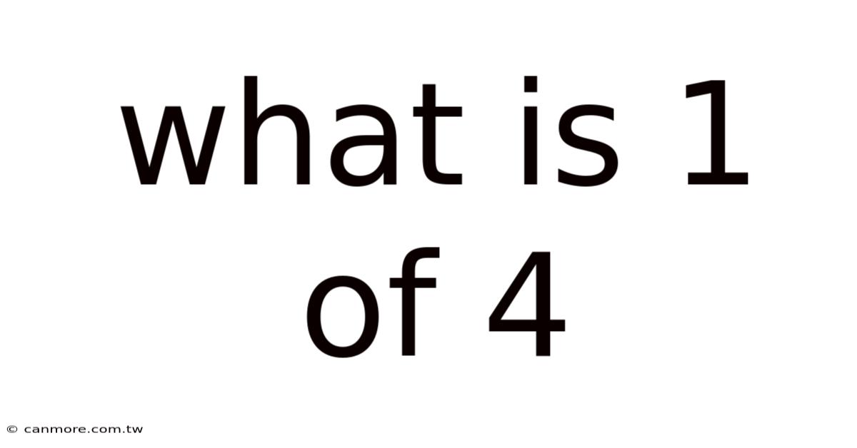What Is 1 Of 4