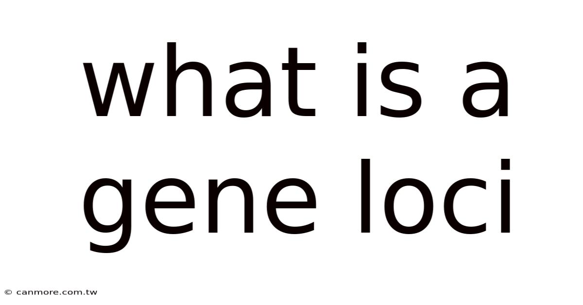 What Is A Gene Loci