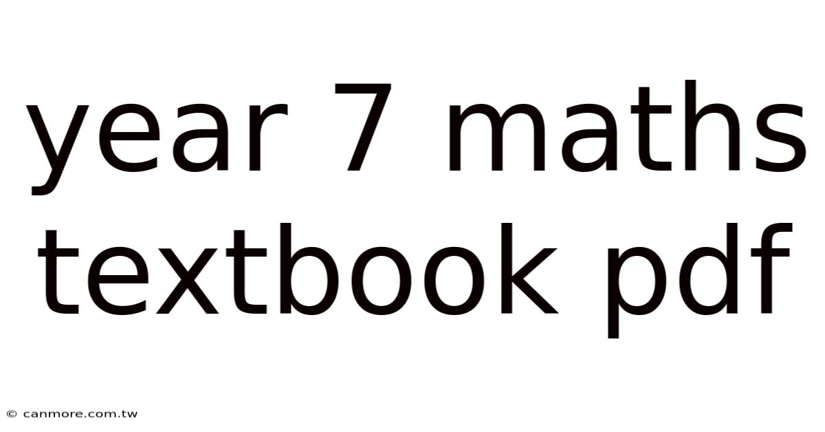 Year 7 Maths Textbook Pdf